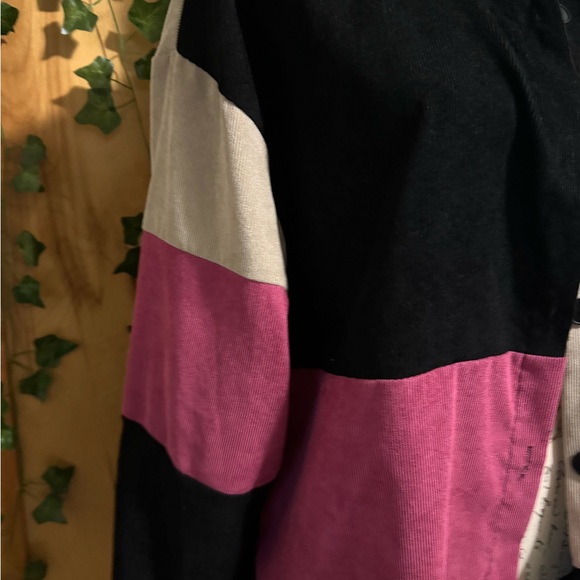 SHEIN Black and Pink Color-Block Utility Jacket - Picture 2 of 6
